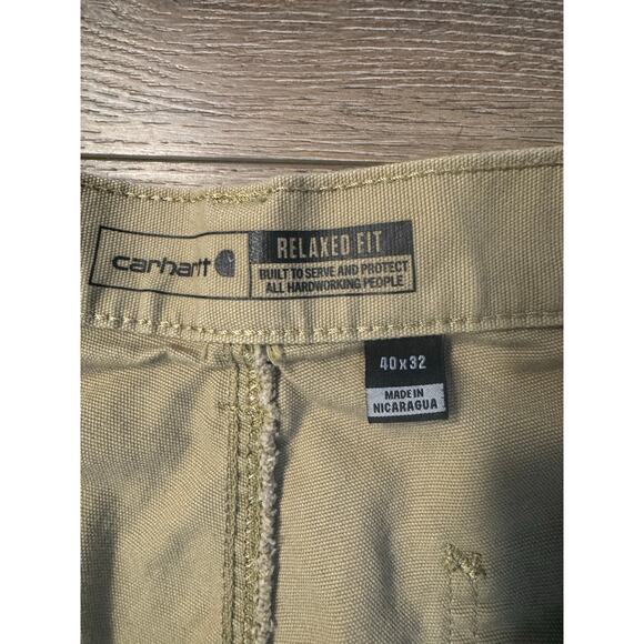 2025 Carhartt 102291 253 Relaxed Straight Rigby Dungarees Brown Size 40X32 - Picture 5 of 9